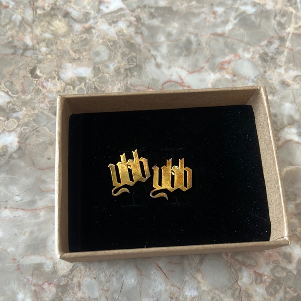 Man’s Earrings gold plated over Sterling silver 925